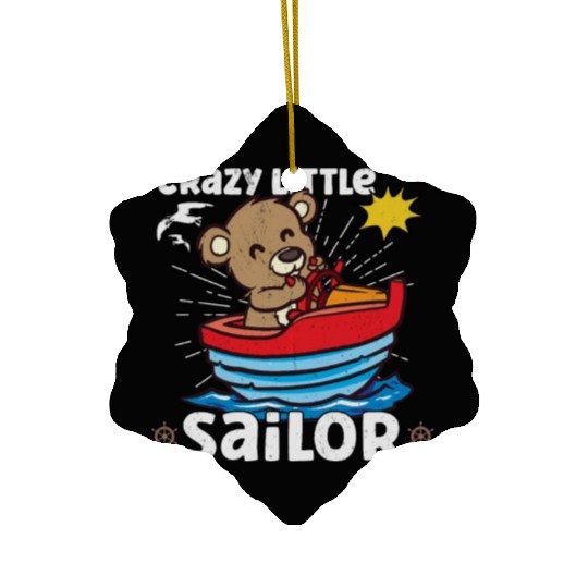 Sailing Sailboat Boating Kid Child Yacht Boat Ceramic Ornaments