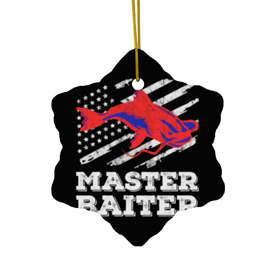 Master Baiter - Wels Catfish Hunter Ceramic Ornaments