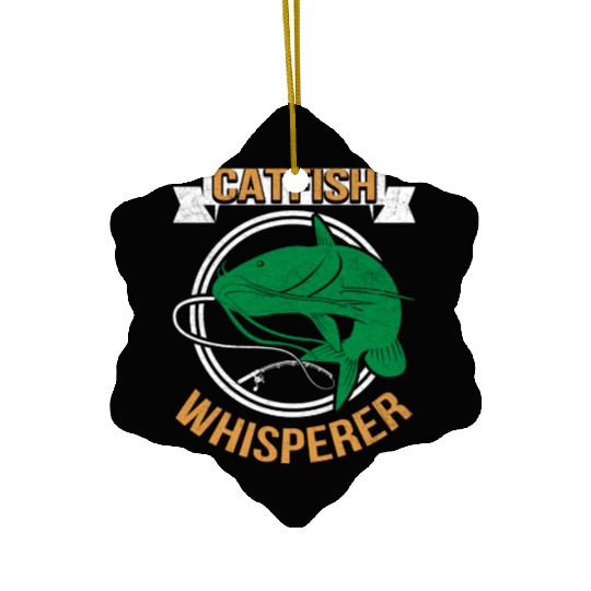 Catfish Whisperer - Wels Catfish Hunter Ceramic Ornaments