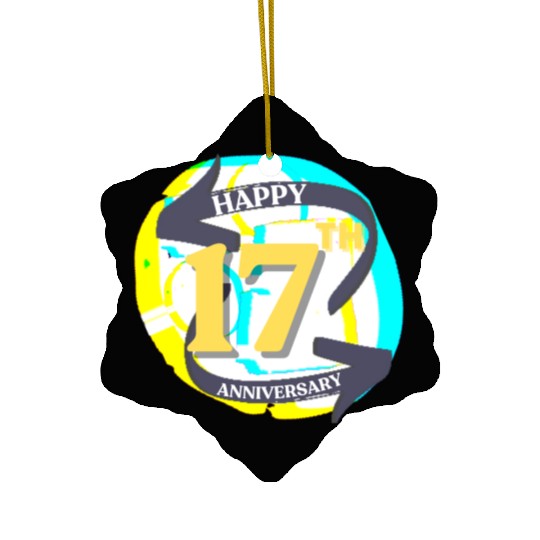 ANNIVERSARY 17 Ceramic Ornaments