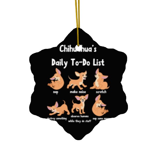 Chihuahua Gift For Chihuahua Lover Ceramic Ornaments