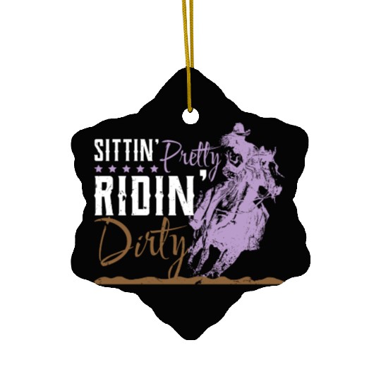 Forever Horseback Riding Equestrian Lifestyle Gift Ceramic Ornaments