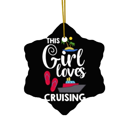 Cruise Ship Vacation Trip Party Sailing Boating Ceramic Ornaments