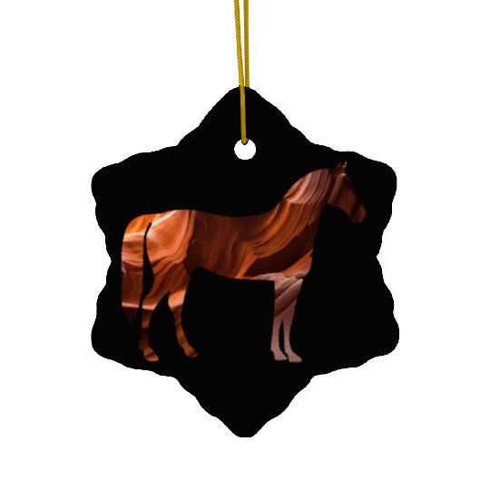 Rocky Horse - Grand Canyon rocks Ceramic Ornaments