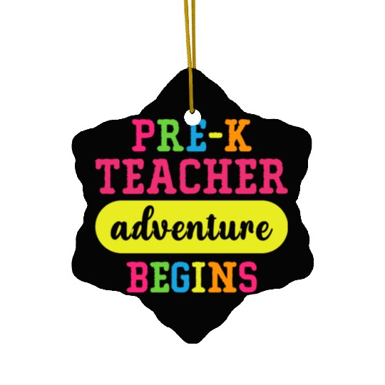 Pre K Teacher Adventure Begins Ceramic Ornaments