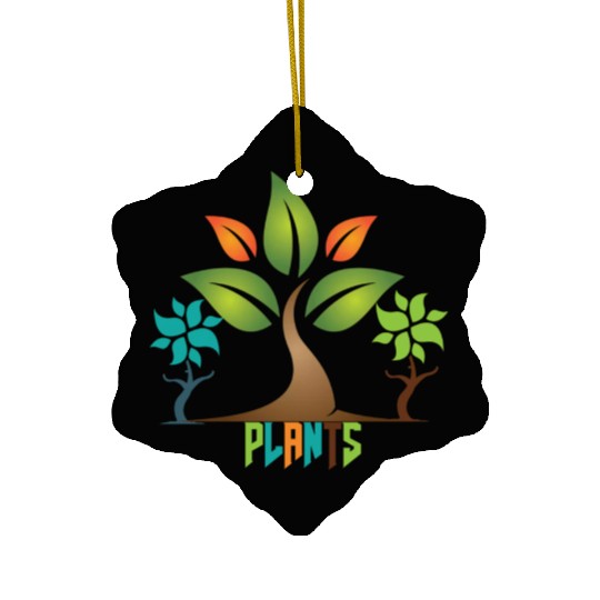 PLANTS Ceramic Ornaments