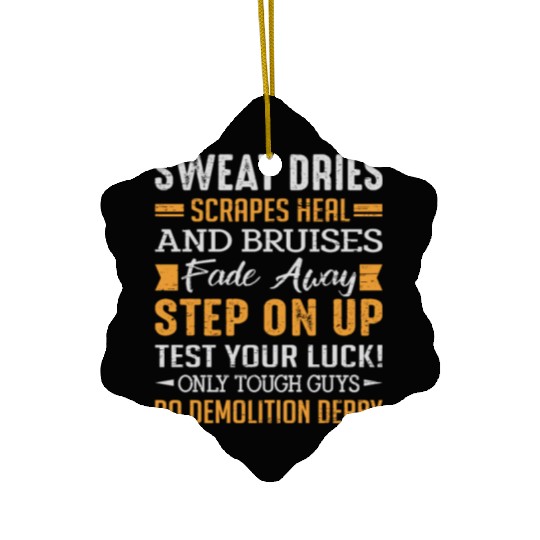 Demolition Derby Driver Demolition Derby Ceramic Ornaments