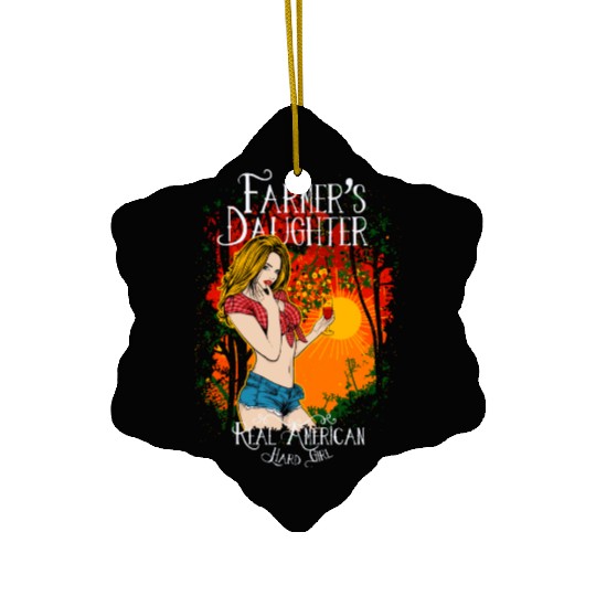 Farmer Daughter Ceramic Ornaments