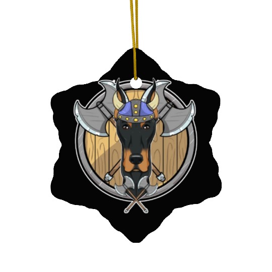 Doberman I Valhalla I Viking Ceramic Ornaments