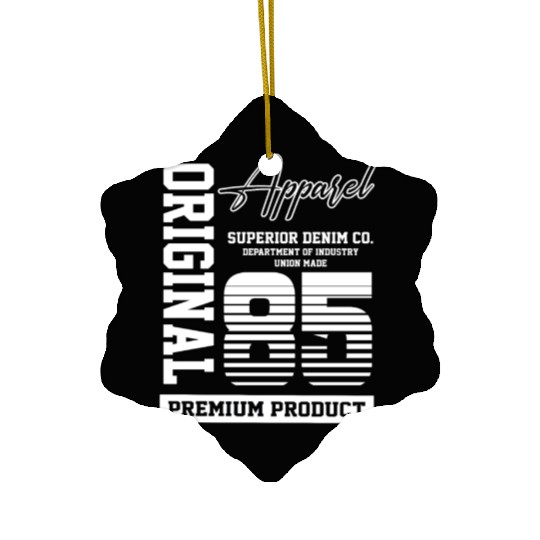 1985 Vintage Birthday Vintage Gift Retro Ceramic Ornaments