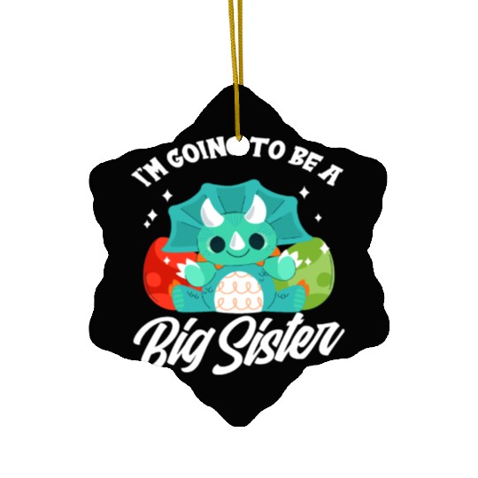 Dinosaur Pregnant Sister Offspring Ceramic Ornaments