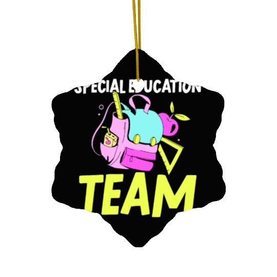 Special Education Team Sped Teacher Awareness Ceramic Ornaments