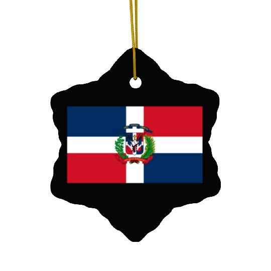 Dominican Republic flag phone case Ceramic Ornaments