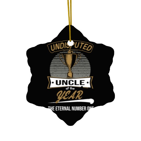 Uncle of the year Award Trophy for Birthday of Ceramic Ornaments