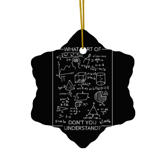 what part of math do you not understand Ceramic Ornaments