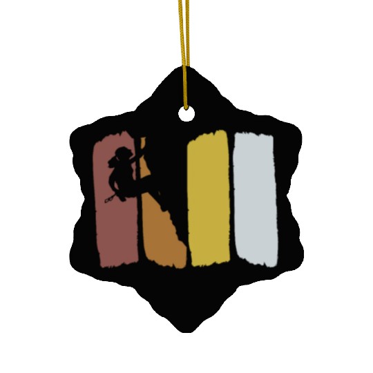 Climbing Vintage Mountaineering Bouldering Ceramic Ornaments