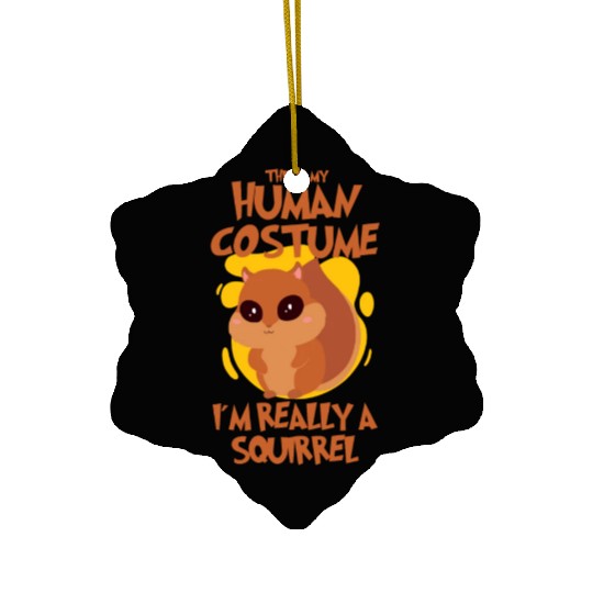 Funny Squirrel Fan Squirrel Lover Chipmunk Addict Ceramic Ornaments