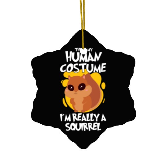 Funny Squirrel Fan Squirrel Lover Chipmunk Addict Ceramic Ornaments