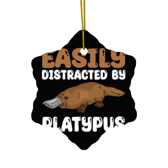 Platypus Lover Design Ceramic Ornaments