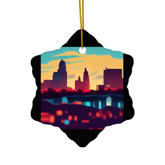 Kansas City comics Ceramic Ornaments