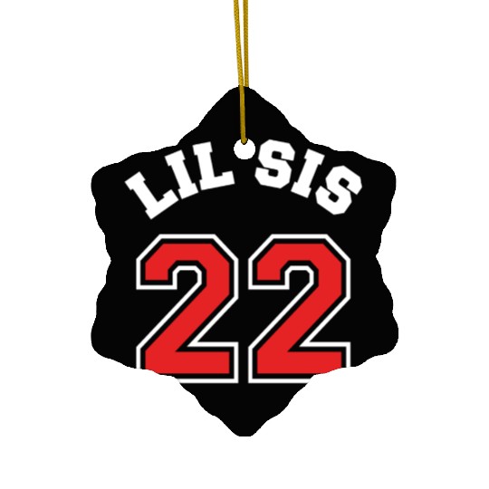 Lil Sis 2022 Little Sister Baby Family Birth Child Ceramic Ornaments