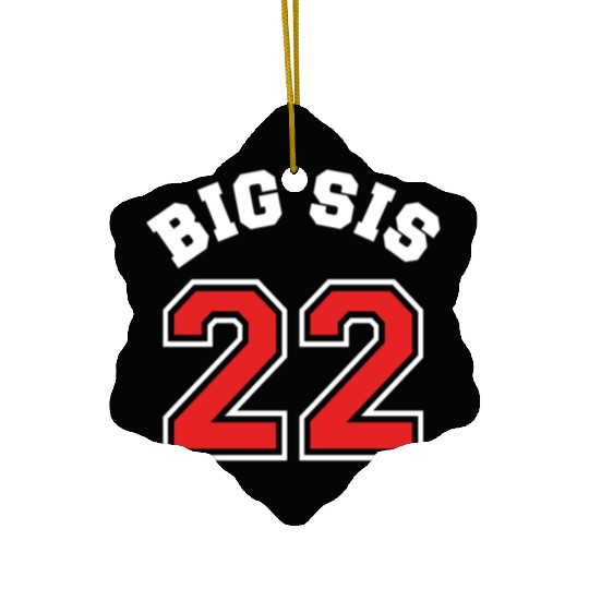 Big Sis 2022 - Big Sister Baby Family Birth Girl Ceramic Ornaments