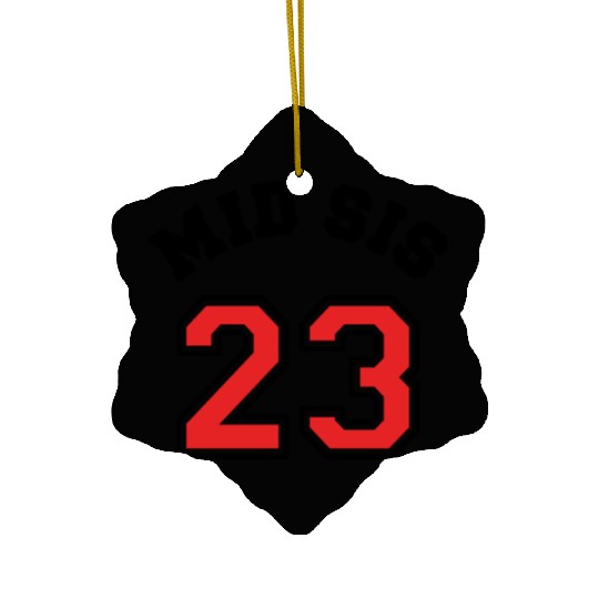 Mid Sis 2023 Middle Sister Baby Birth Child Ceramic Ornaments