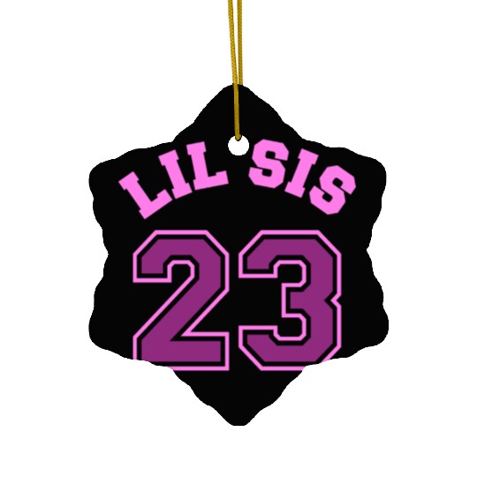 Lil Sis 2023 Little Sister Baby Family Birth Child Ceramic Ornaments