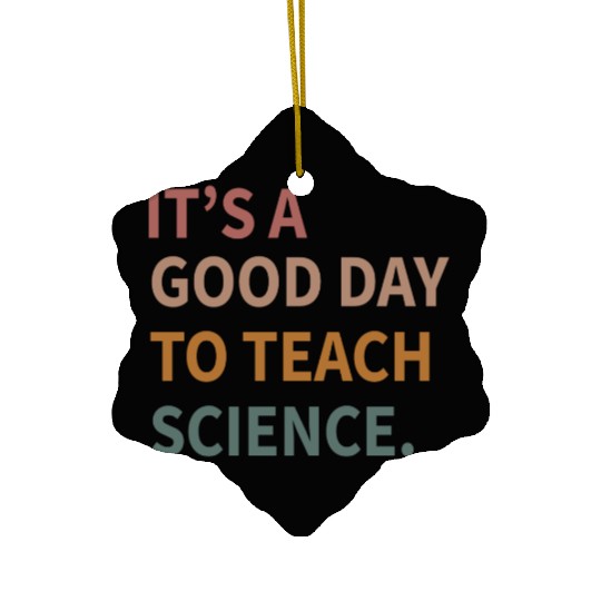 Its A Good Day To Teach Science Gift Ceramic Ornaments