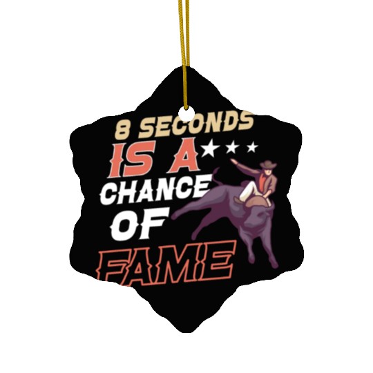 Rodeo Bull Riding Livestock Show Farmer Cattle Ceramic Ornaments