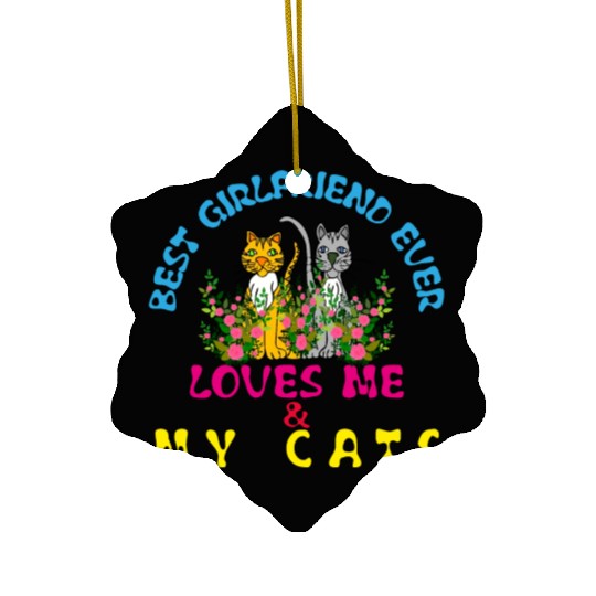 cats & girlfriend Ceramic Ornaments
