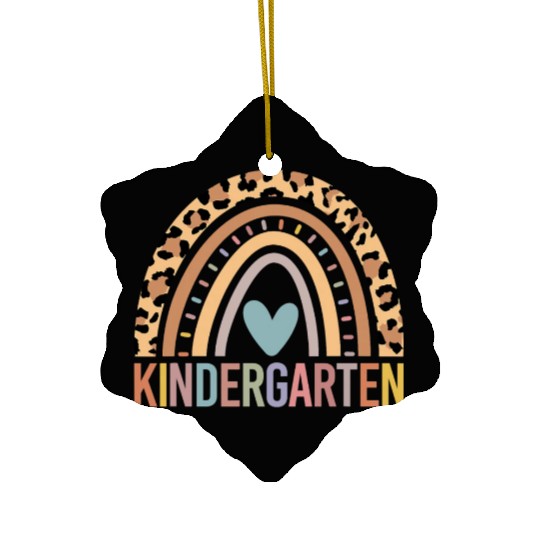 Kindergarten Rainbow Girls Boys Teacher Team Kinde Ceramic Ornaments