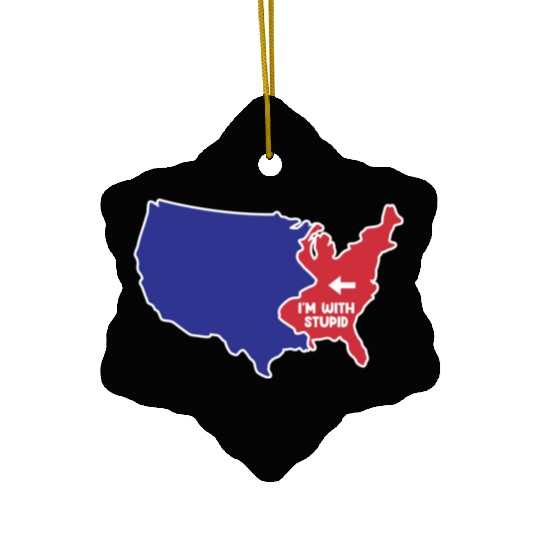 New Jersey US Design for patriotic New Jerseyans Ceramic Ornaments