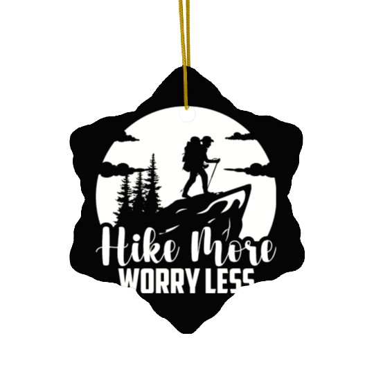 Mountaineering Hiking Hiking Vacation Hiker Ceramic Ornaments