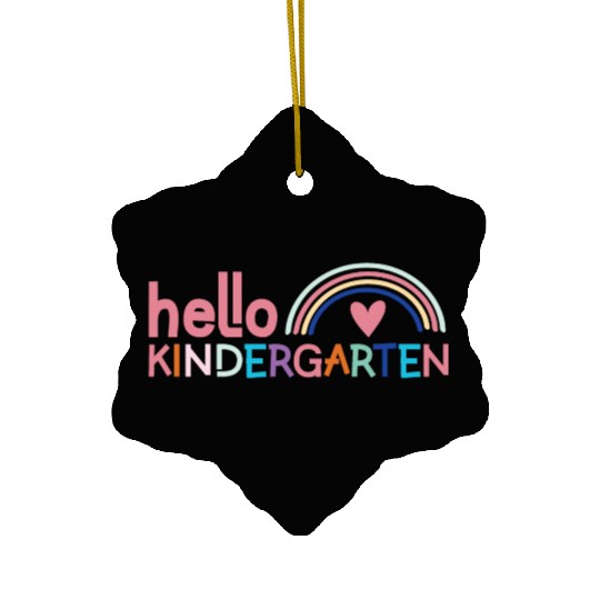 Hello Kindergarten Ceramic Ornaments