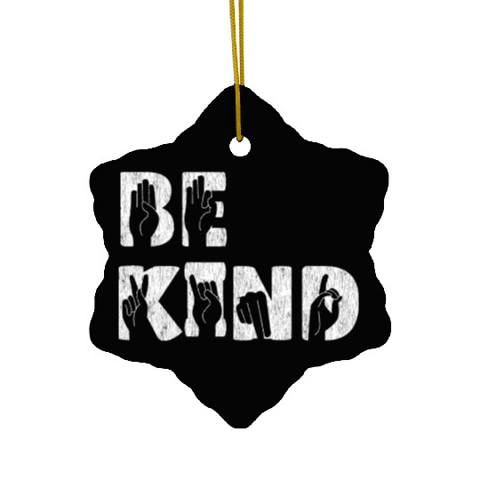 Anti Bully Be Kind Cute Orange Unity Day Bullying Ceramic Ornaments