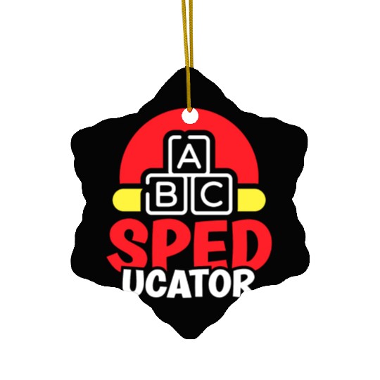 Speducator Sped Special Education Teacher Cute Ceramic Ornaments