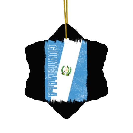 Guatemala vintage flag Ceramic Ornaments