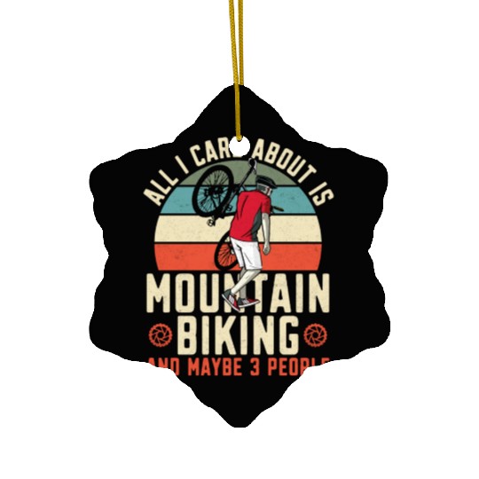 Enduro MTB Mountain Bike Riding Ceramic Ornaments