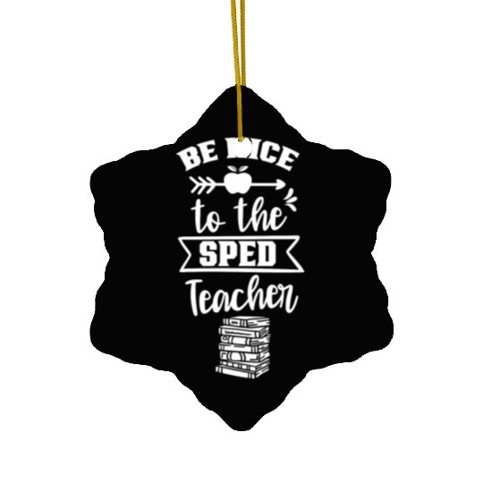 Be Nice To The Sped Teacher Special Education Cute Ceramic Ornaments