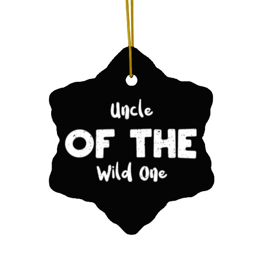 Uncle Of The Wild One - Lumberjack Ceramic Ornaments