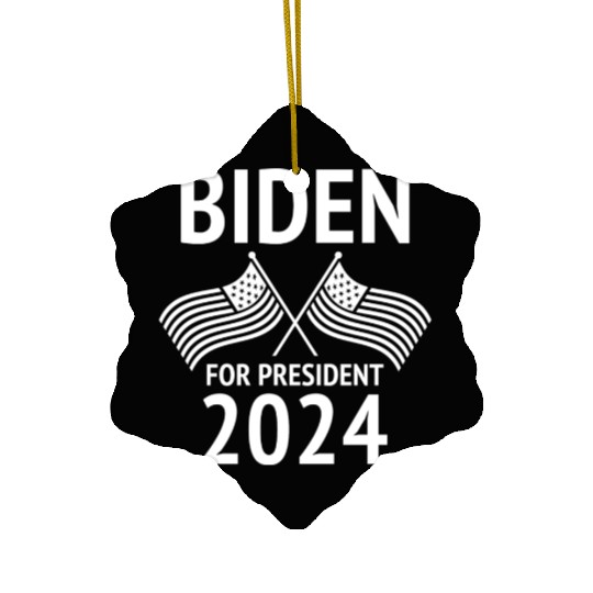 Joe Biden For President 2024 Ceramic Ornaments