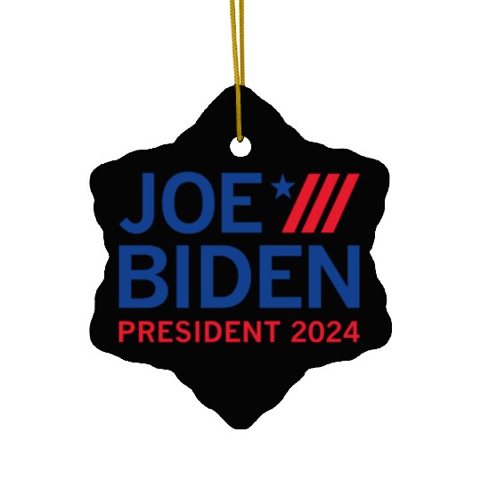 Joe Biden President 2024 Ceramic Ornaments