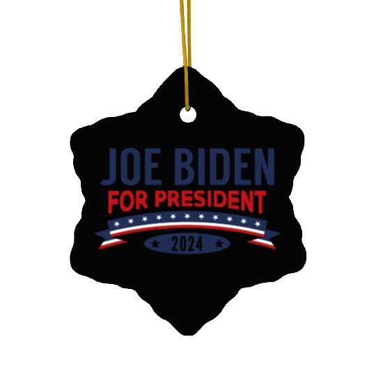 Joe Biden For President 2024 Ceramic Ornaments