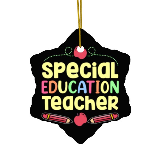 Special Education Teacher Cute Sped Awareness Ceramic Ornaments