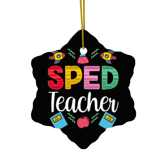 Sped Teacher Awareness Special Education Cute Ceramic Ornaments