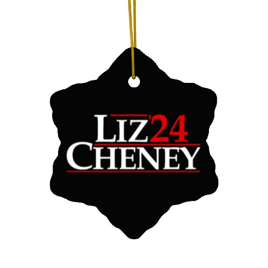 Liz Cheney '24 Presidential Election Elect Cheney Ceramic Ornaments