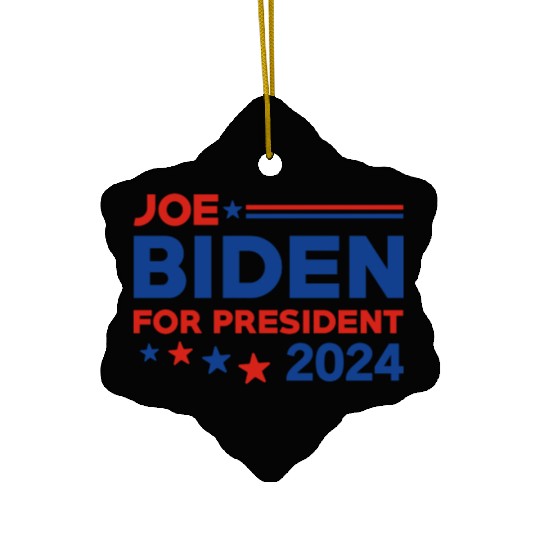 Joe Biden For President 2024 Ceramic Ornaments
