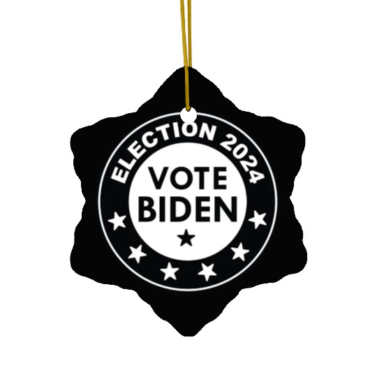 Vote Biden Election 2024 Ceramic Ornaments
