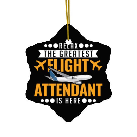 Flight Attendant Gift Stewardess Ceramic Ornaments